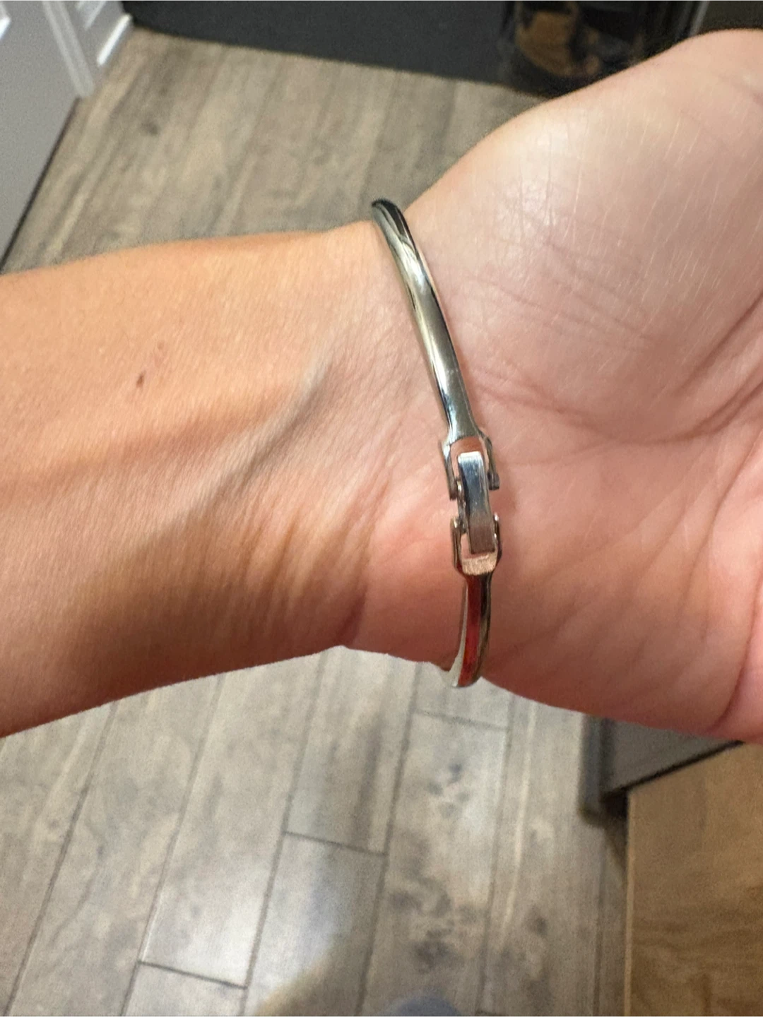 Silver  Bangle Bracelet - photo 2