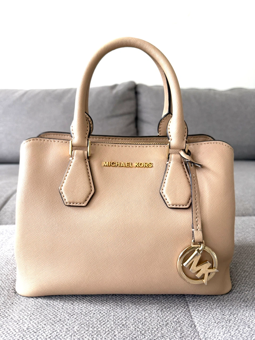 MICHAEL KORS  CAMILLE  SMALL SATCHEL LEATHER  HANDBAG