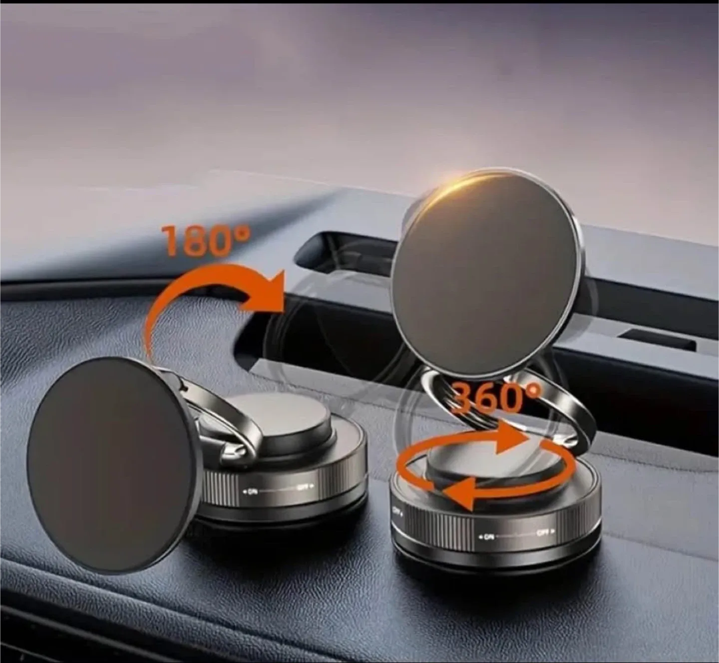 Magnetic Car Phone Mount - 360° Rotation image indicator(2)