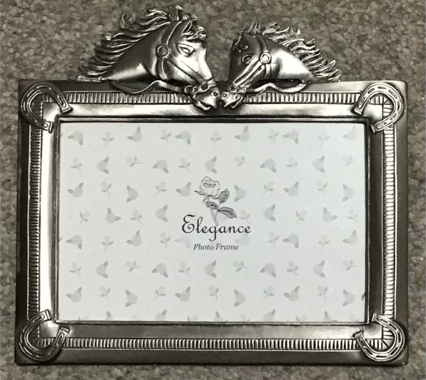 Elegance Double Horse Photo Frame