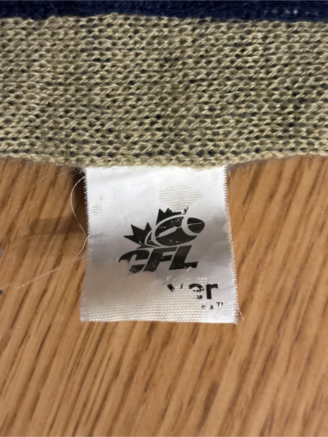 Winnipeg Blue Bombers CFL Scarf with Hood and hand pockets image indicator(3)