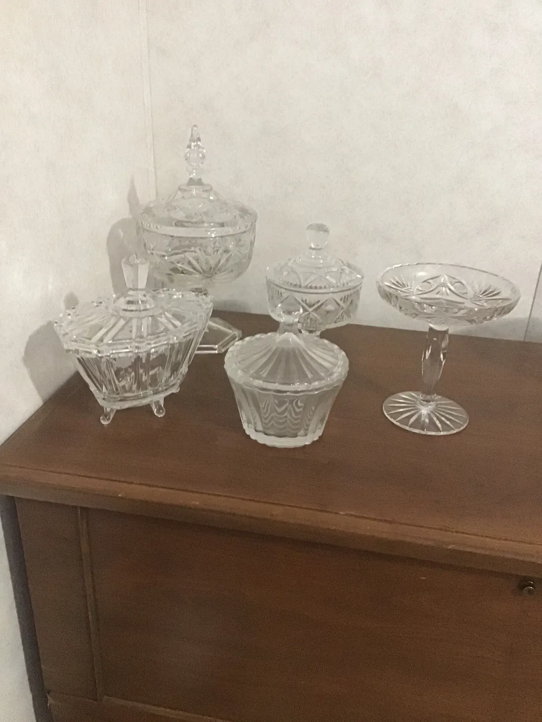 Crystal Candy Dish Set