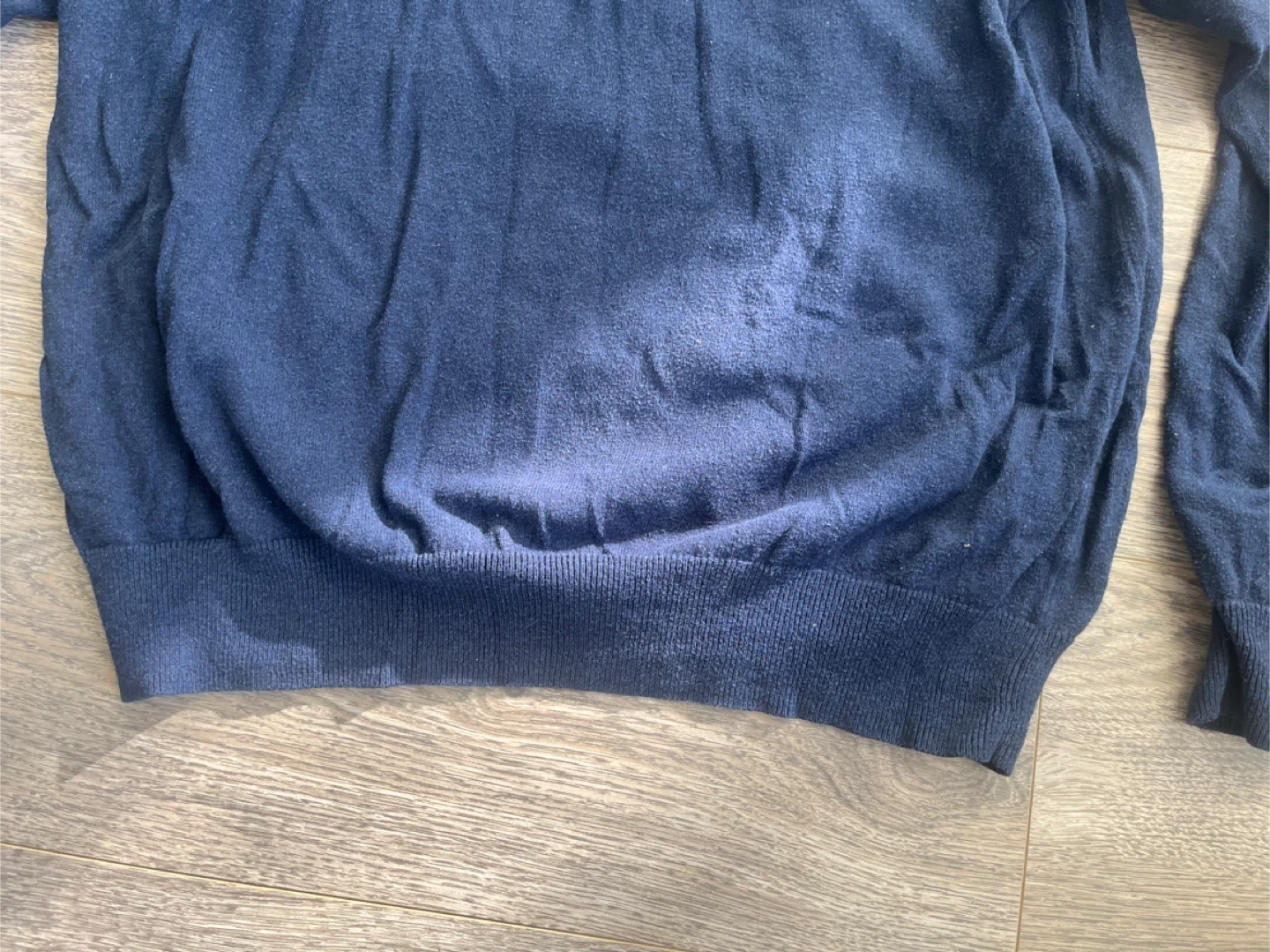 Men’s XL Joe Fresh Navy Blue Long Sleeve Sweater - photo 3