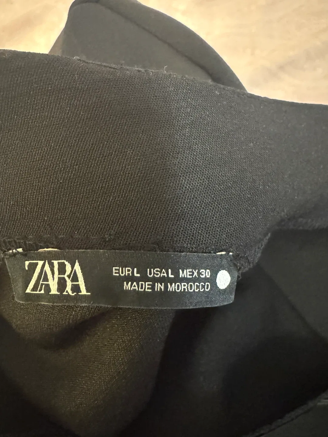 Zara Black Dress Size L image indicator(3)