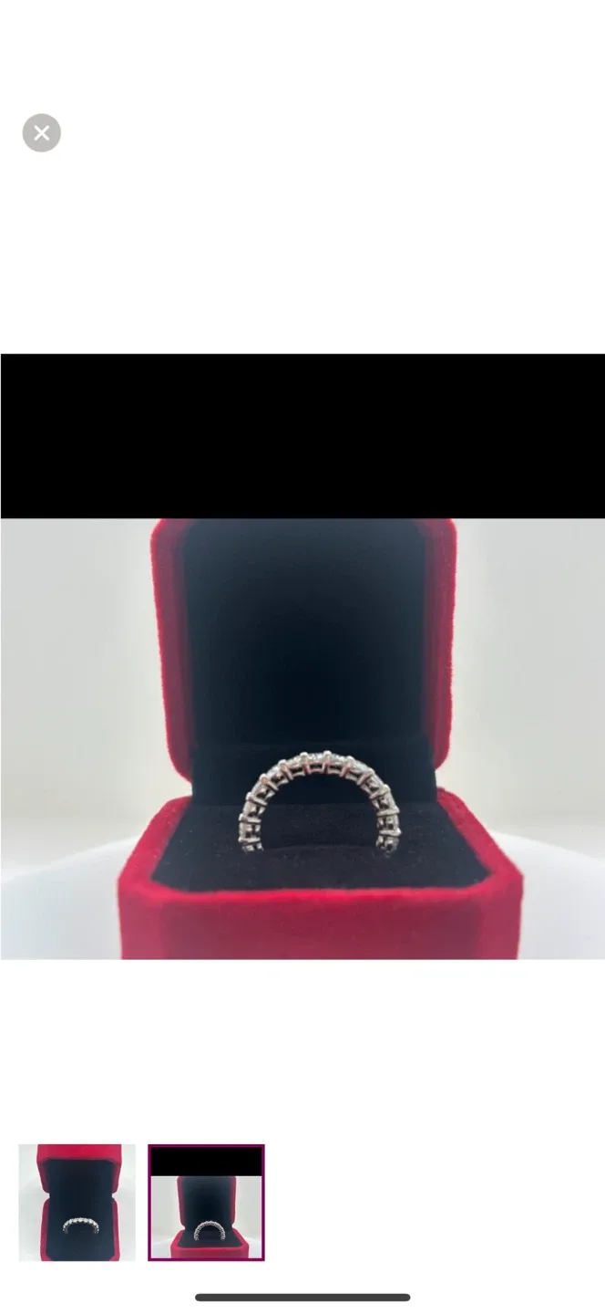 3.2ct MOISSANITE eternity ring image indicator(2)