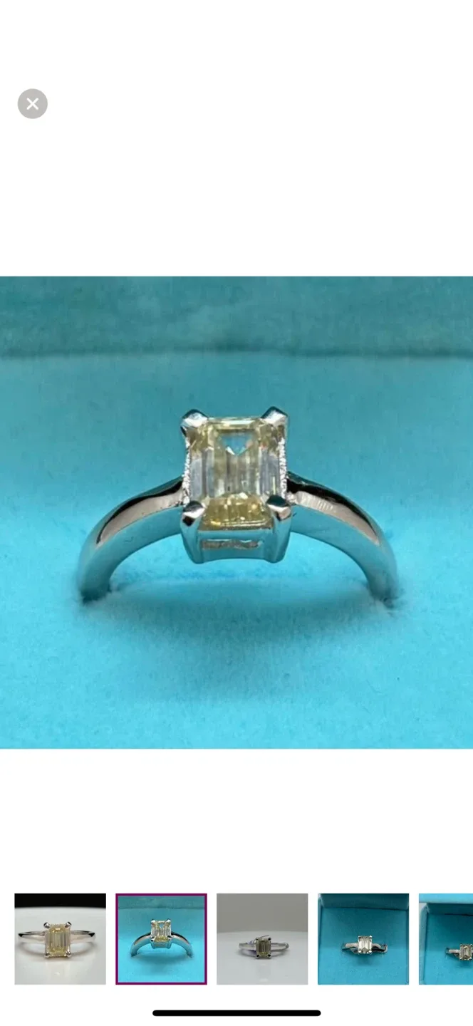 2.01ct MOISSANITE RING SIZE 7 image indicator(2)