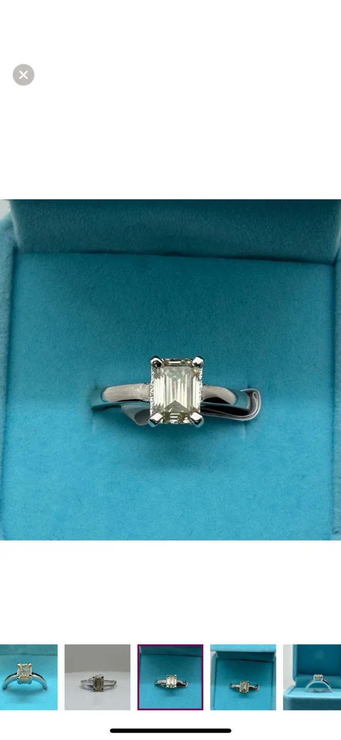 2.01ct MOISSANITE RING SIZE 7 image indicator(3)