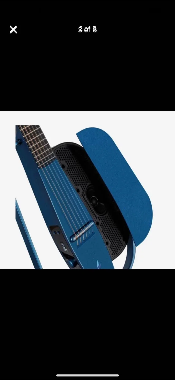 Enya NEXG Acoustic Guitar Silent with Built-in Amplifier Blue image indicator(2)