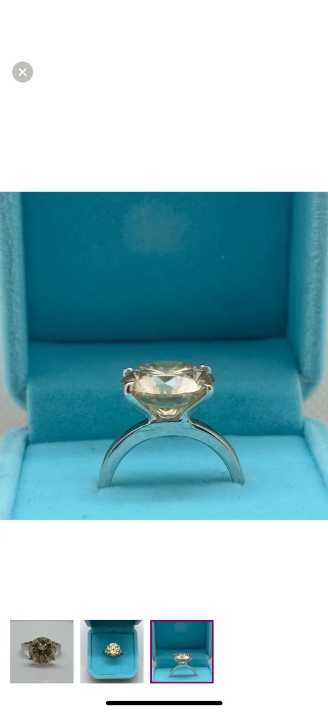 7.03ct MOISSANITE RING SIZE 7 image indicator(3)