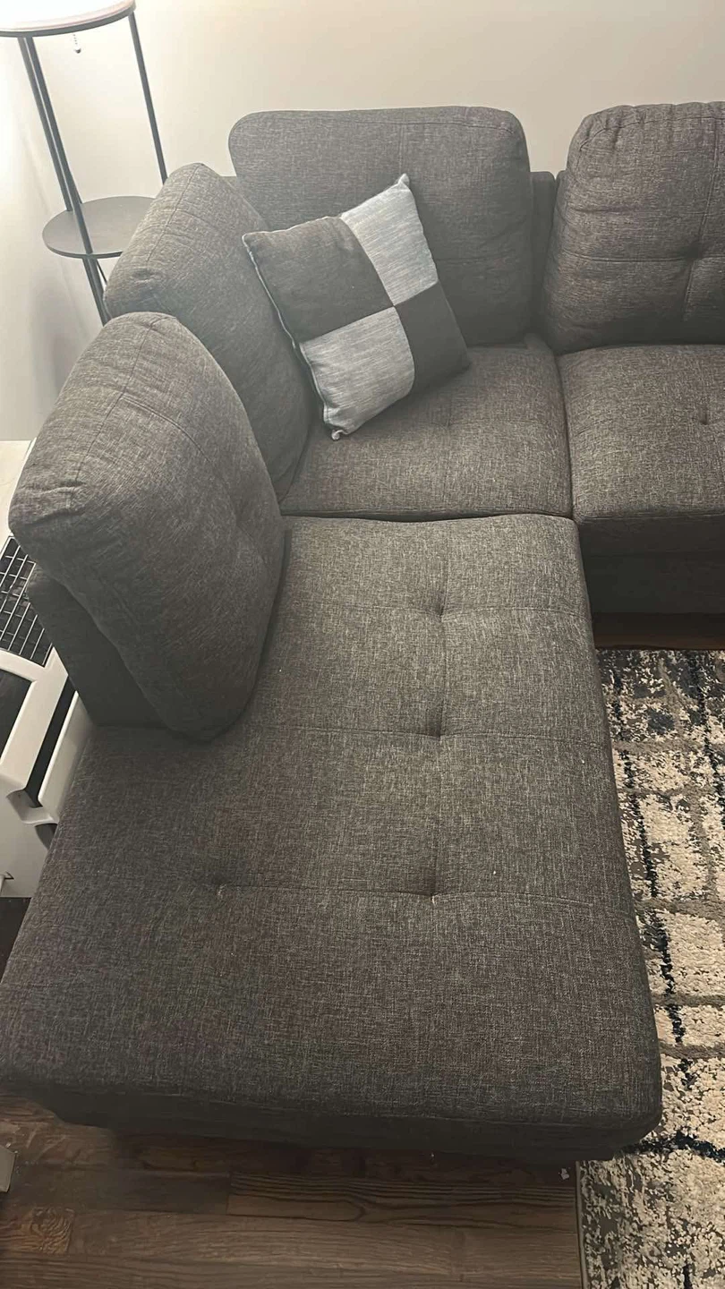 Dark Gray Sectional Sofa - photo 3