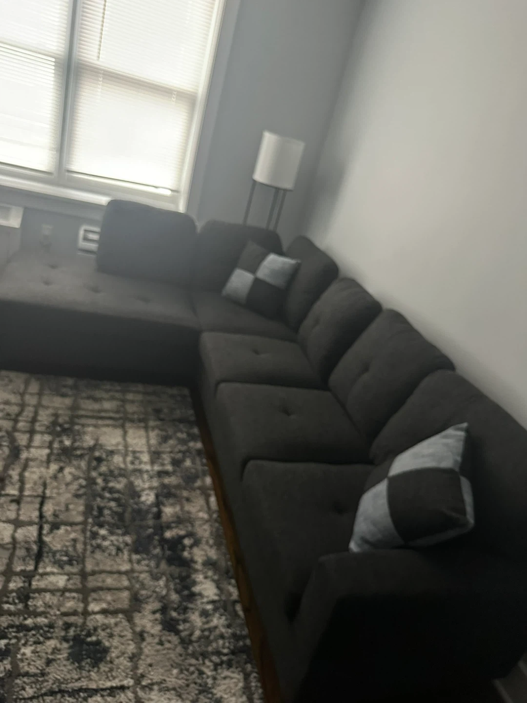 Dark Gray Sectional Sofa - photo 2