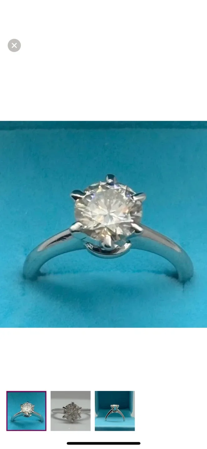 2.08ct MOISSANITE ring image indicator(2)