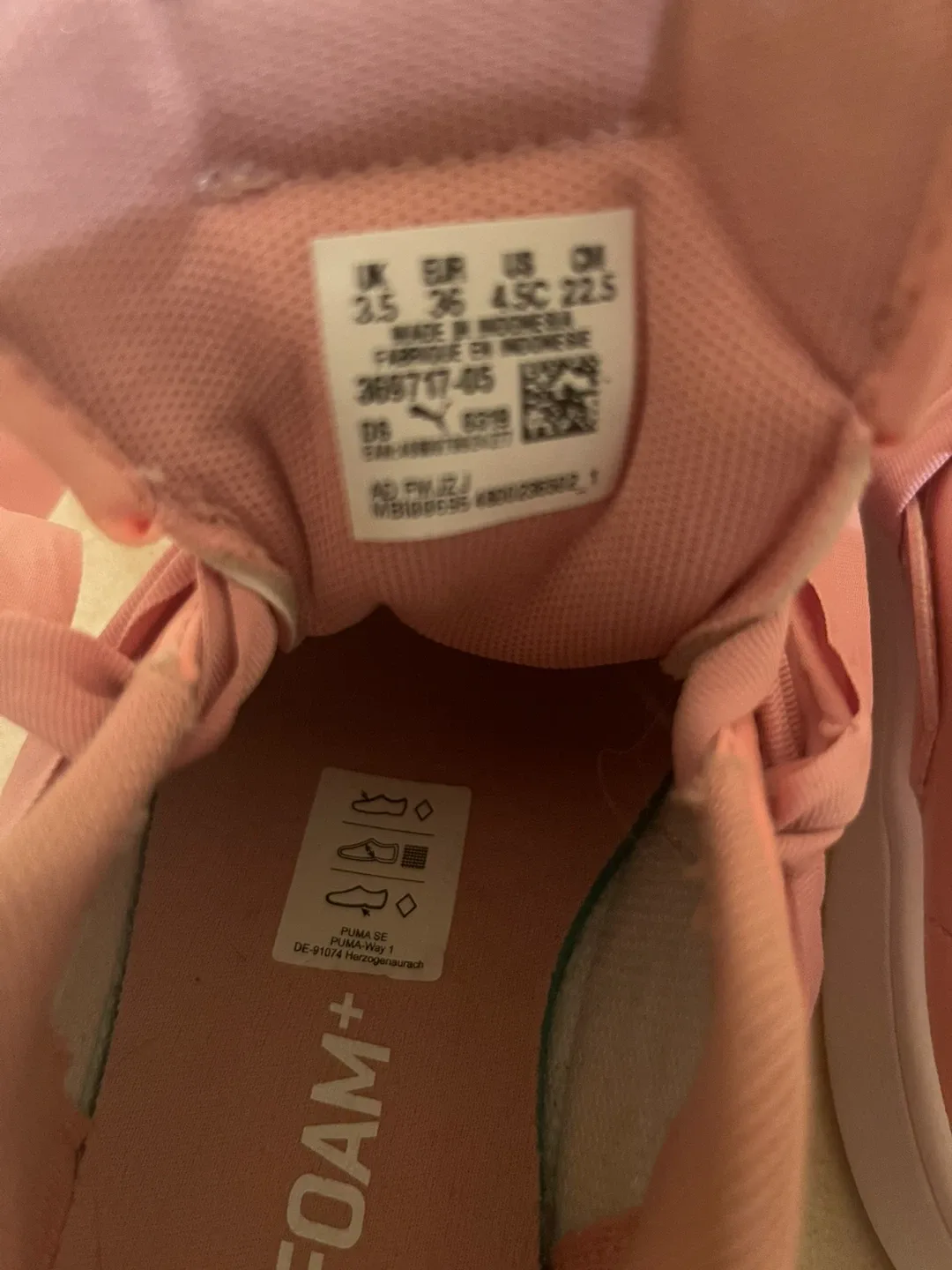 Puma Pink Sneakers US 4.5C image indicator(2)