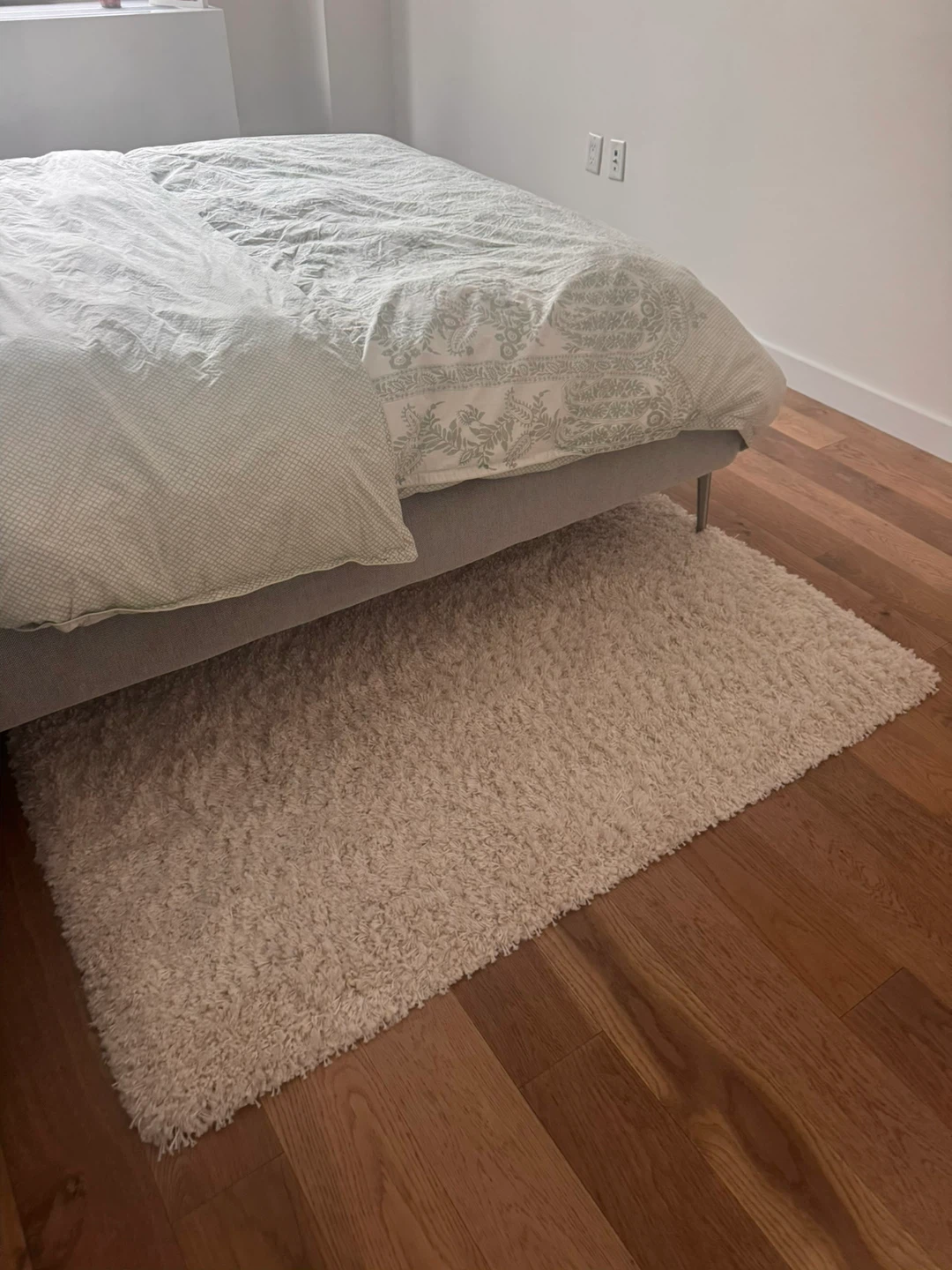 VOLLERSLEV Rug, high pile, 5' 3"x7' 7", White - photo 2