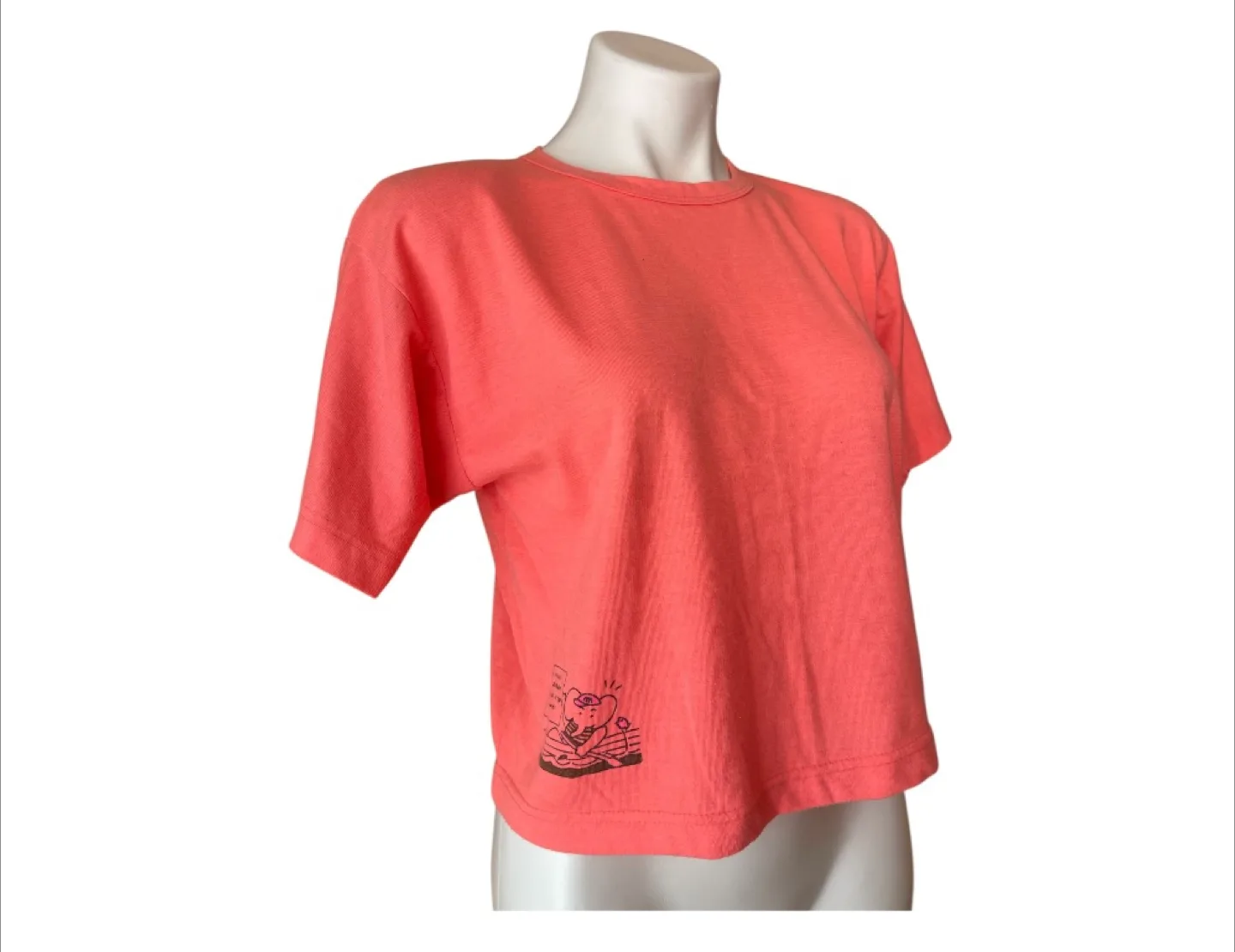 Women’s Vintage 80s  Boho Retro Crop Shirt image indicator(3)