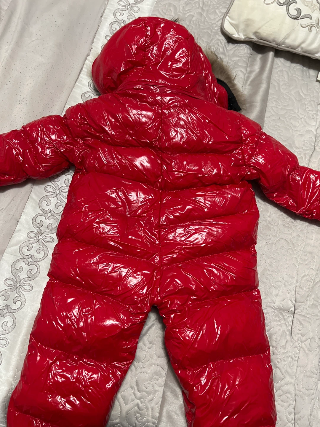 Moncler Baby Red Padded Snowsuit Size 18 Months - photo 3