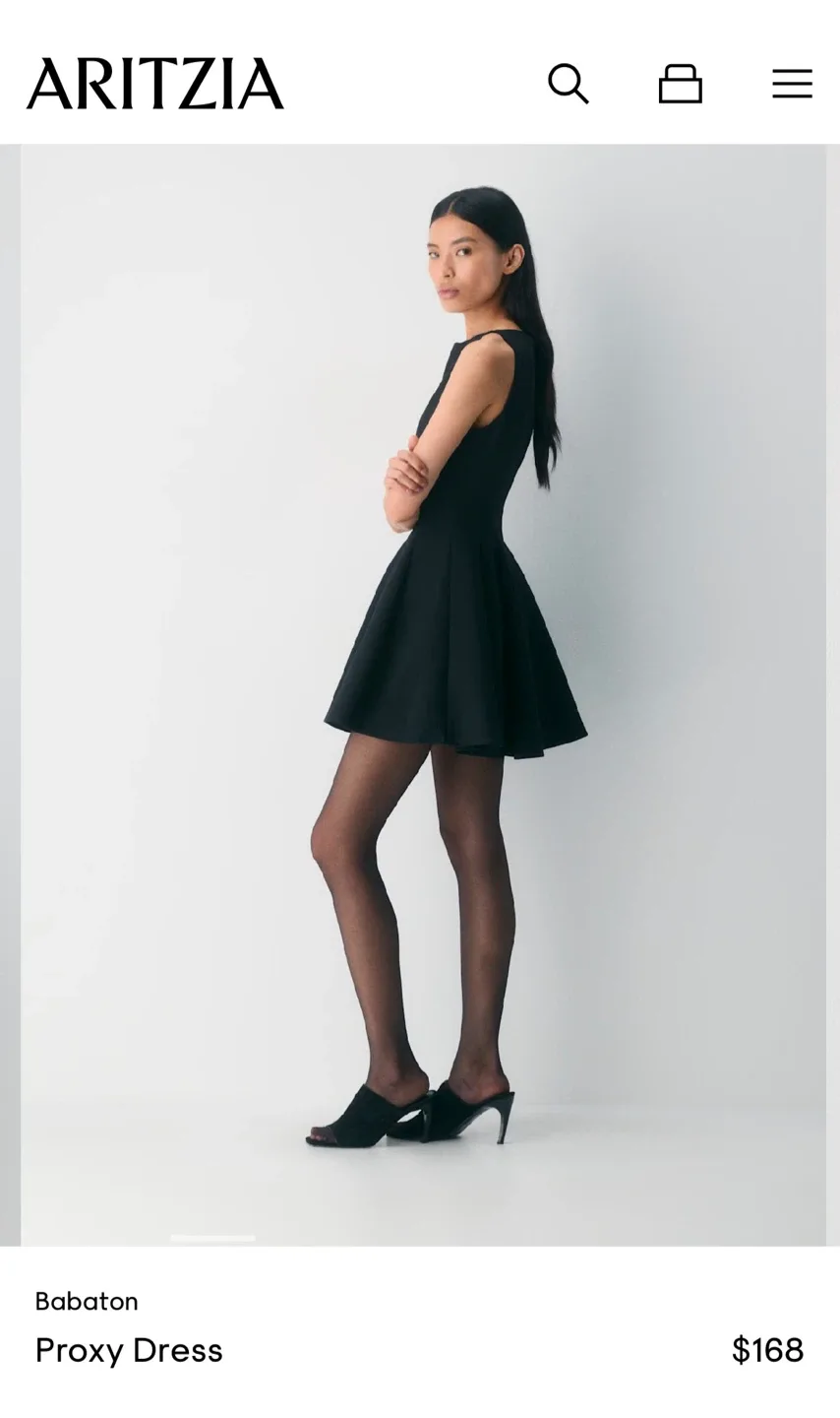 Aritzia Babaton Proxy Dress - Black image indicator(3)