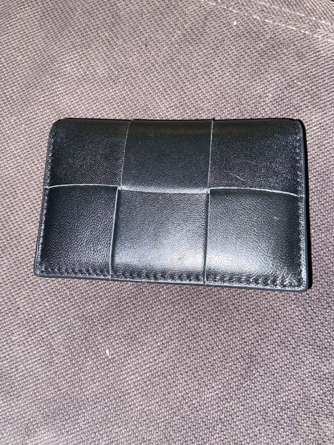 Bottega Veneta Black Leather Card Holder image indicator(3)