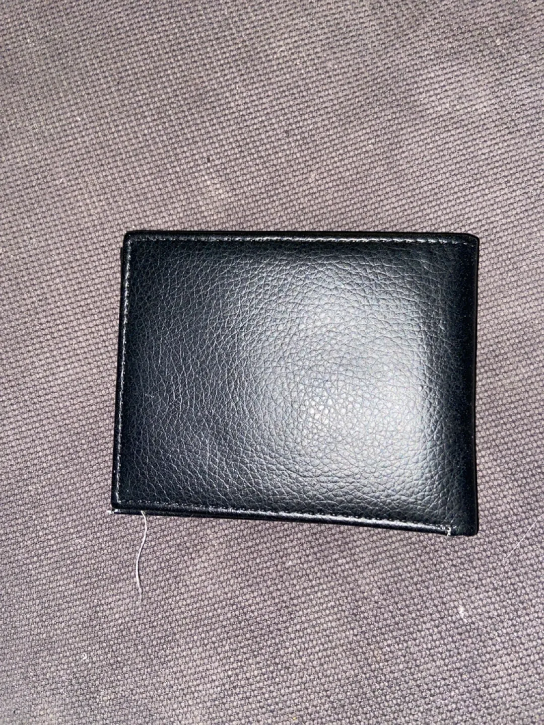 Black Leather Wallet with Winged Star Logo image indicator(3)
