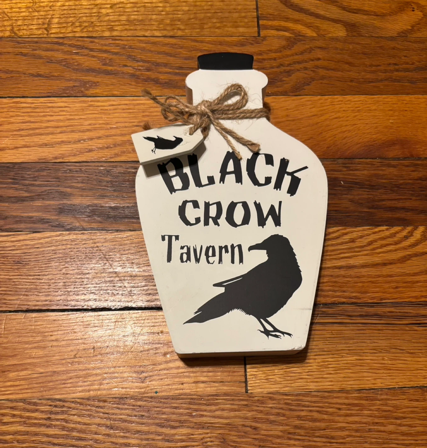 Black Crow Tavern Wooden Sign