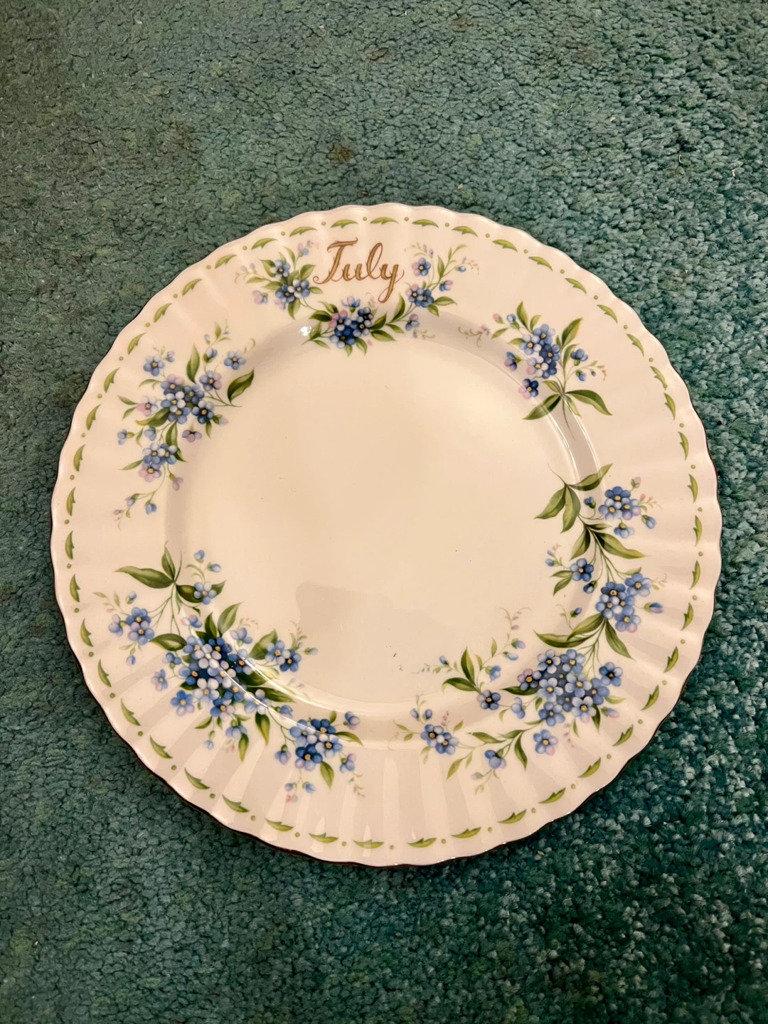 Vintage Royal Albert July Plate - Flower of the Month Series