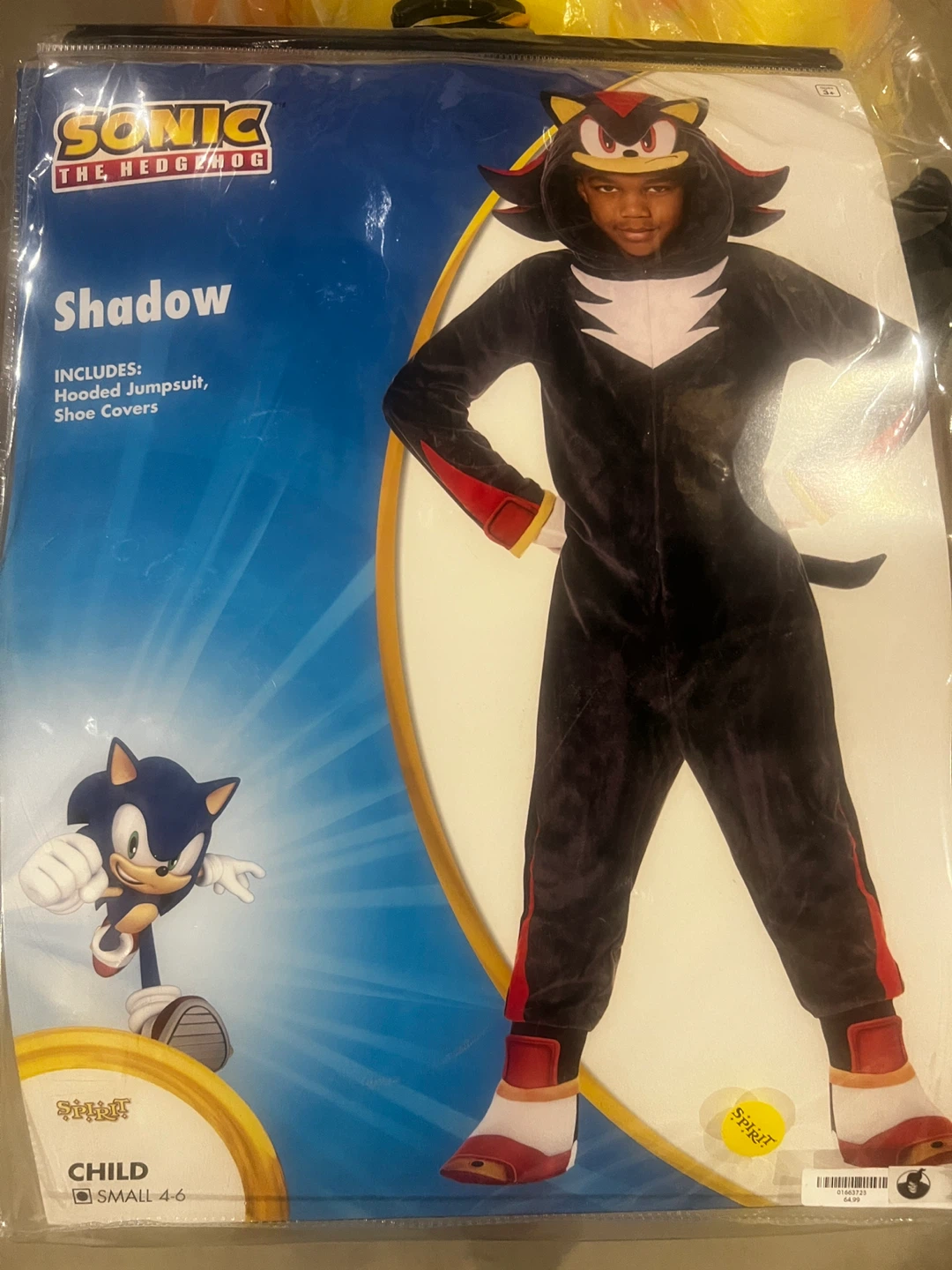 Sonic the Hedgehog Shadow Child Costume - Small 4-6