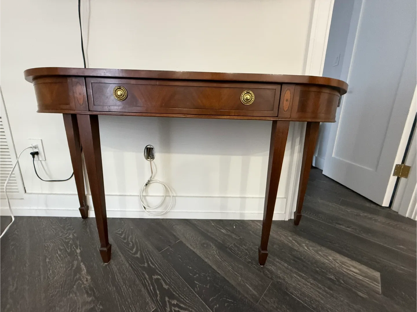 Wood Console Table with Drawers image indicator(2)