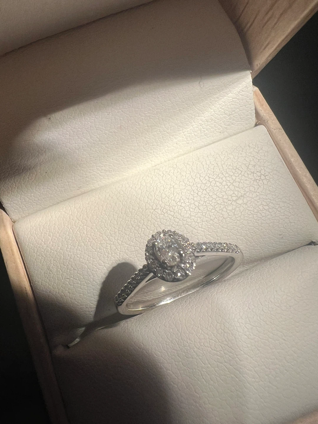 10 k Diamond Halo Ring - photo 3