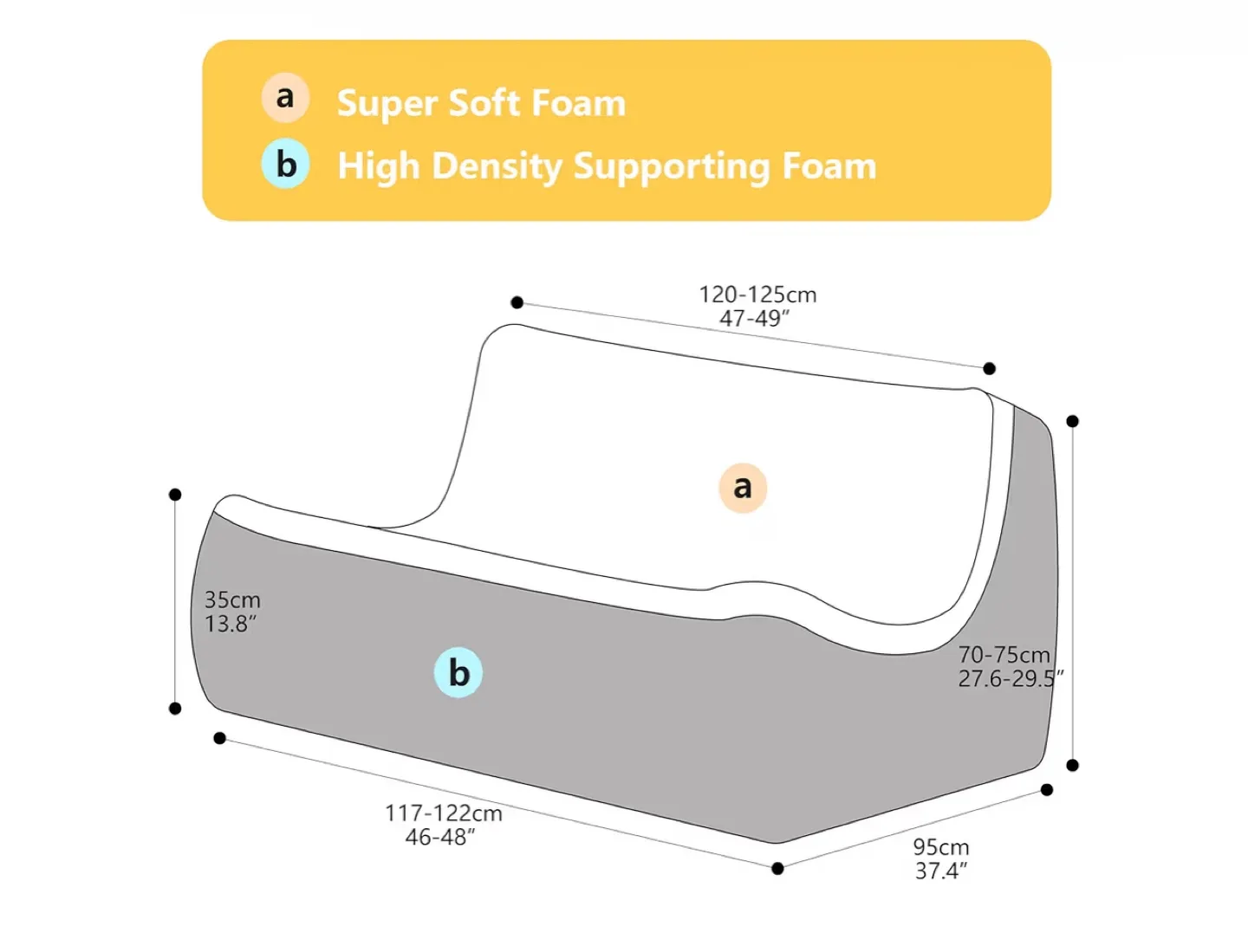 Corduroy Floor Sofa, Navy Blue image indicator(4)