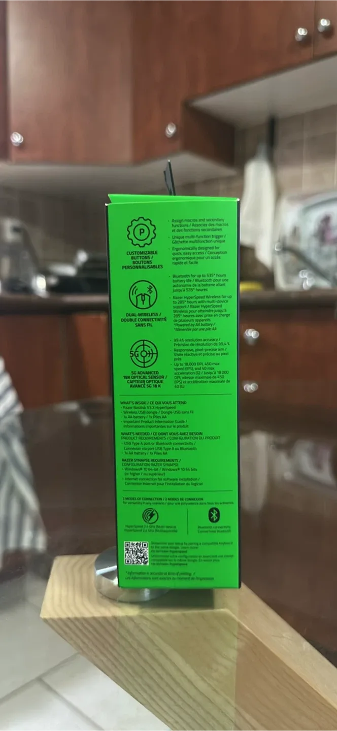 Razer Basilisk V3 X Hyperspeed White Edition - Gaming Mouse image indicator(2)