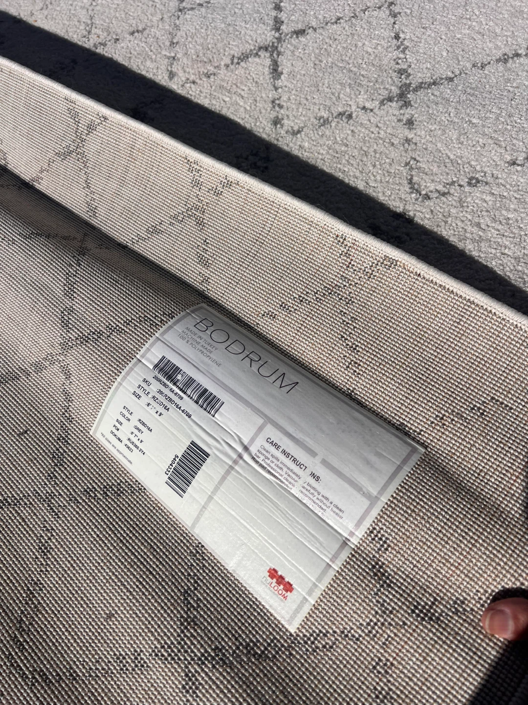 Bok Living Bodrum Rug - 6' x 9' - Grey - photo 3