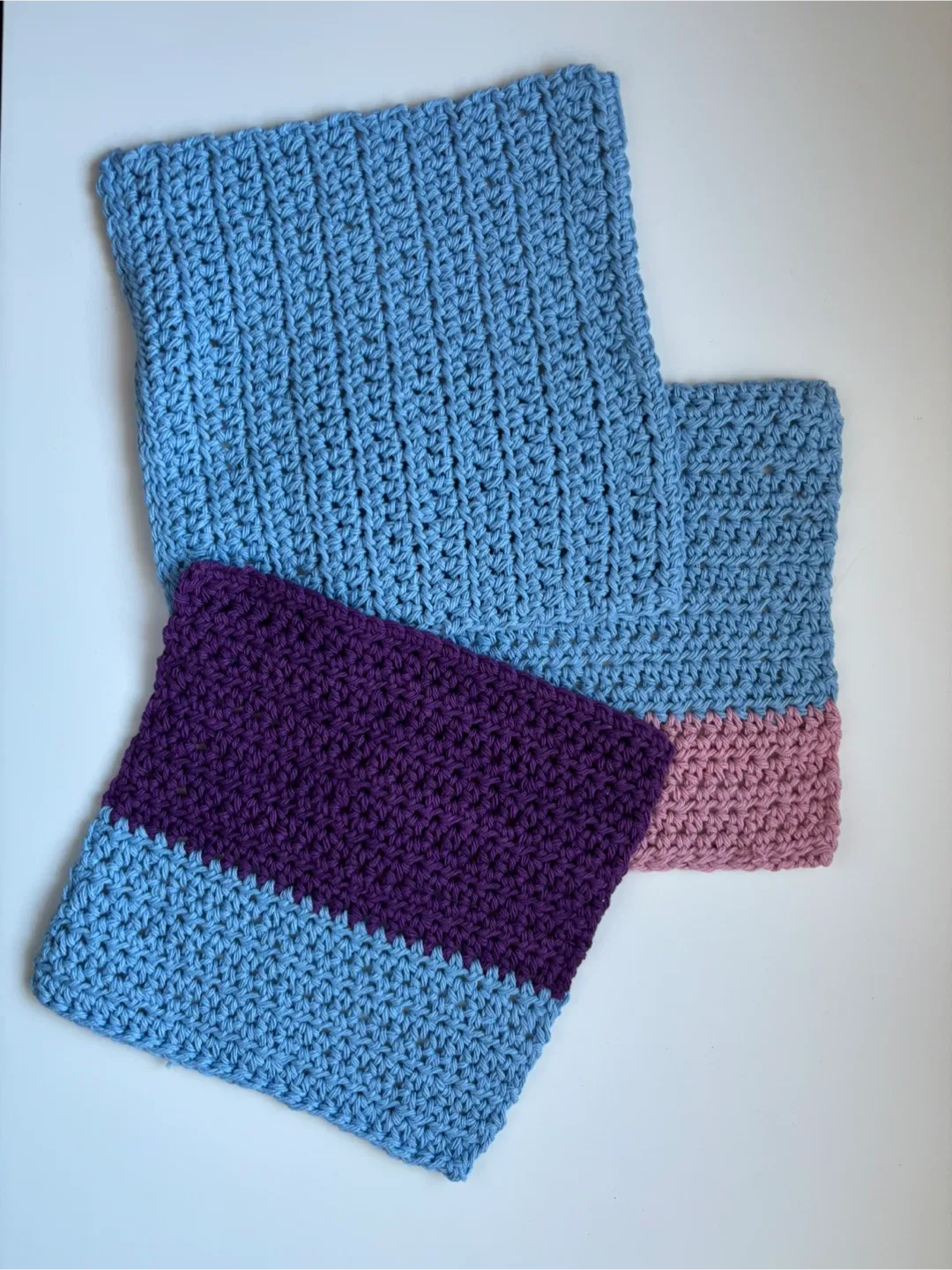 Handmade Crocheted Washcloths (Set of 3) image indicator(4)