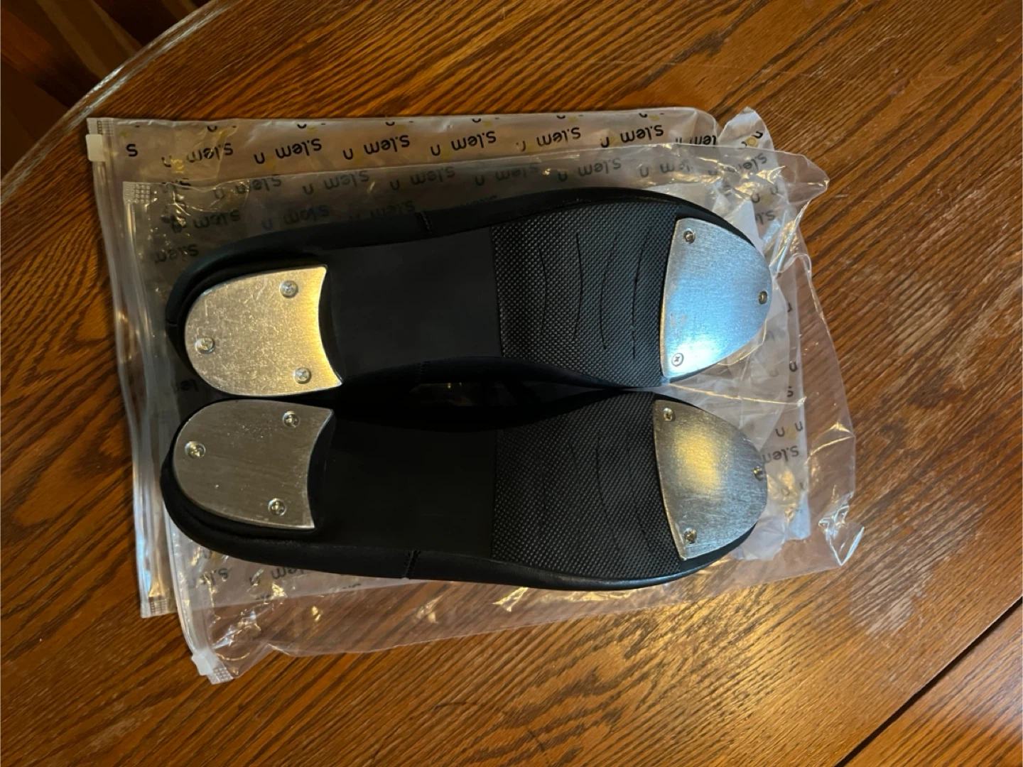 New Slemón Black Leather Tap Shoes - photo 2