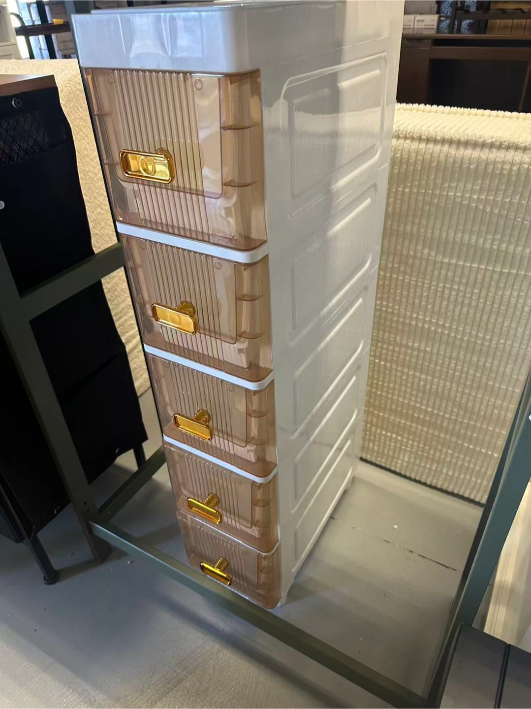 4-Drawer Plastic Storage Tower