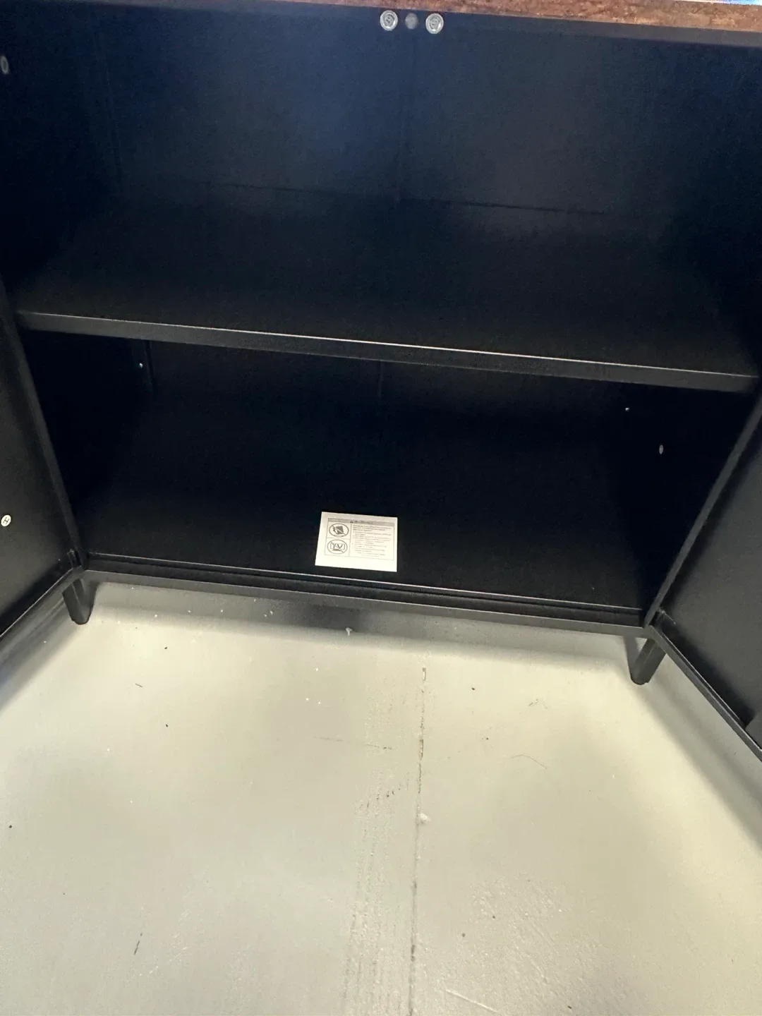 SONGMICS Rustic Brown & Black Storage Sideboard image indicator(2)