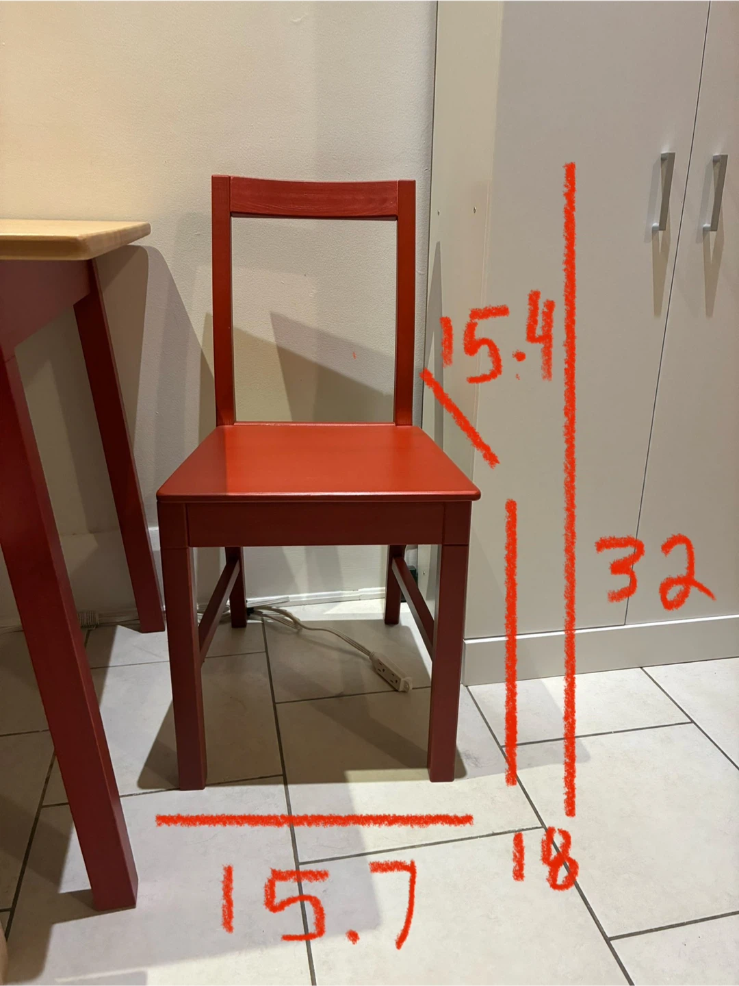Red Wooden Chairs - photo 4