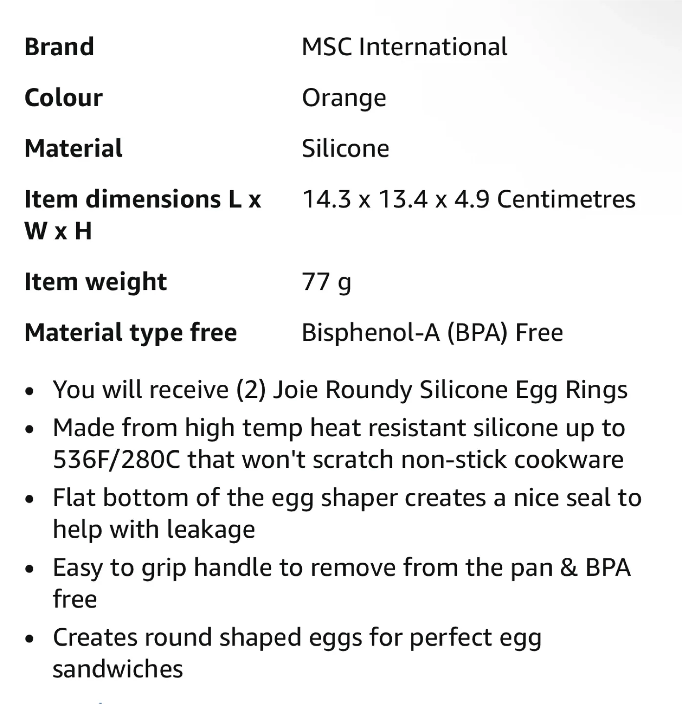 (2) Joie Roundy Silicone Egg Rings image indicator(6)