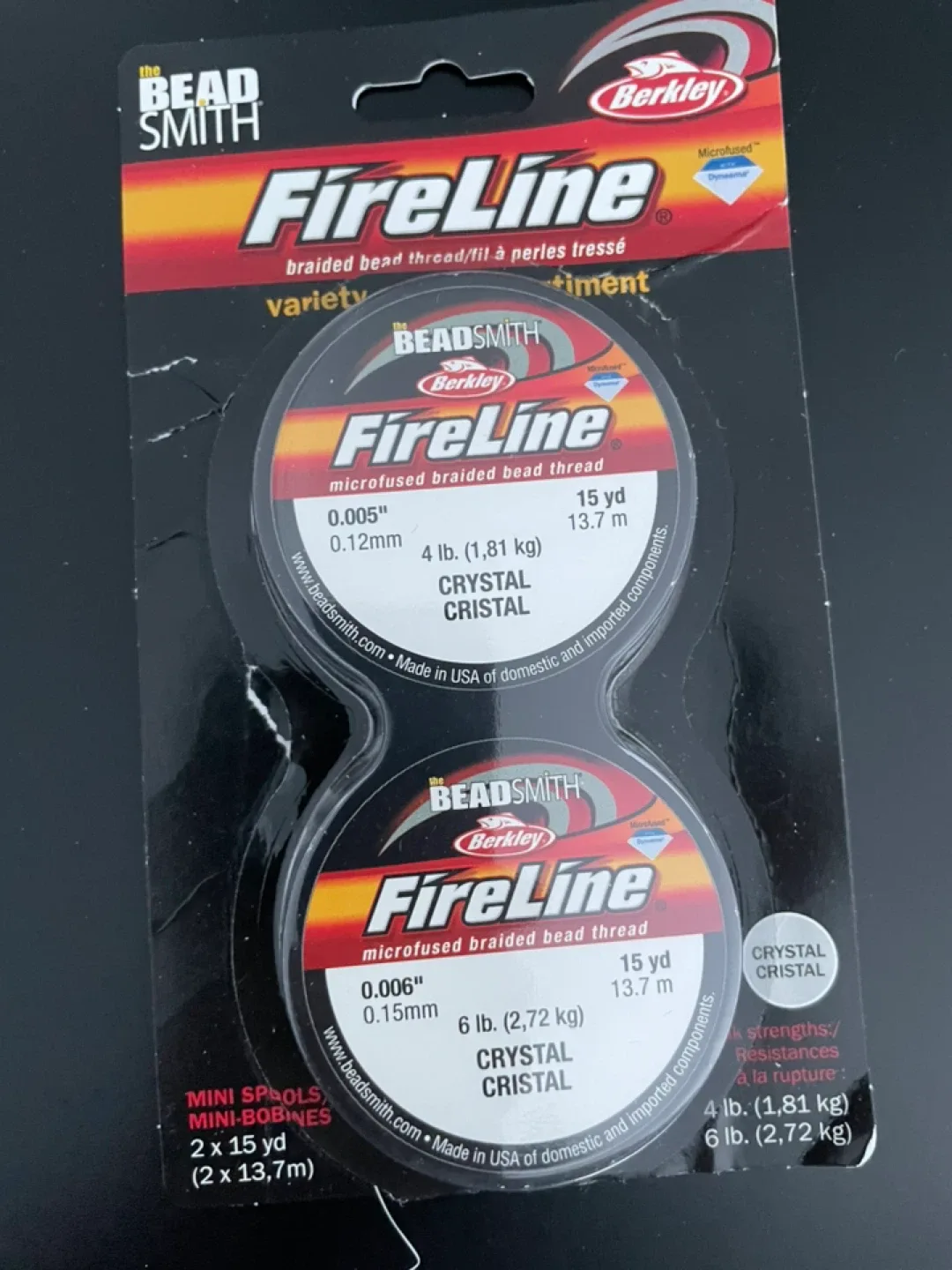 Berkley FireLine Braided Bead Thread - Crystal thumbnail