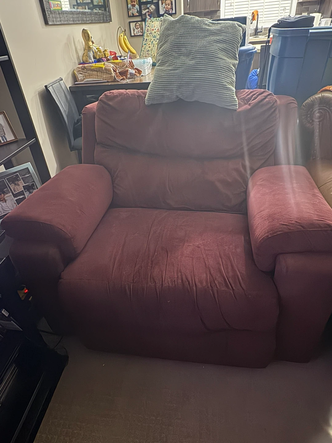 Maroon Recliner Armchair