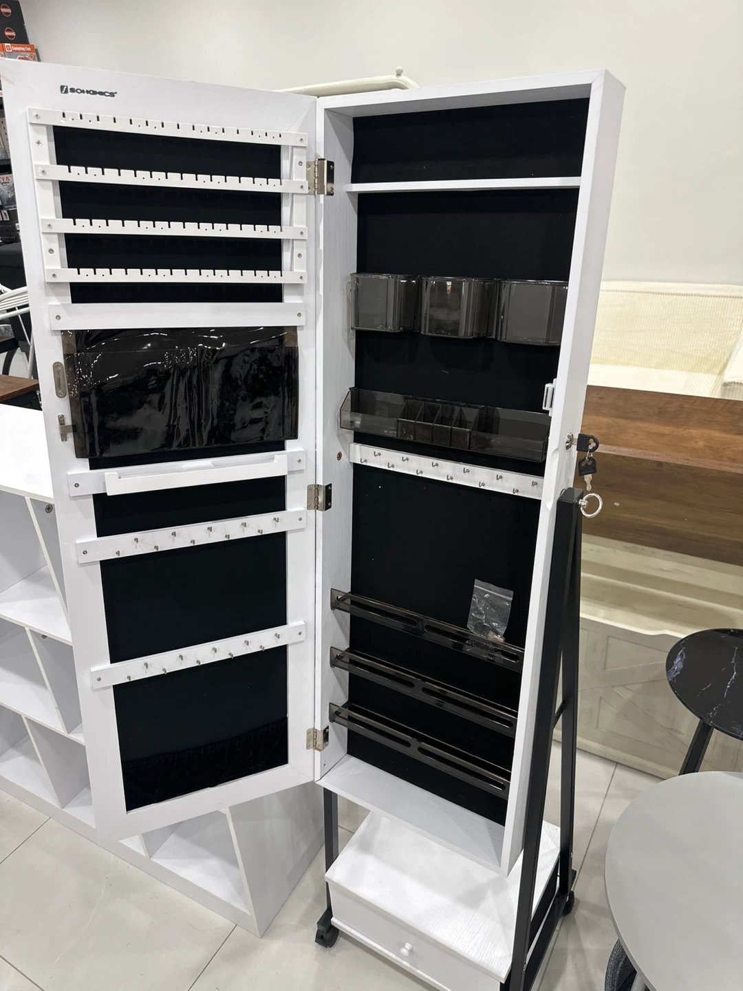 SONGMICS Jewelry Cabinet with Mirror - photo 2