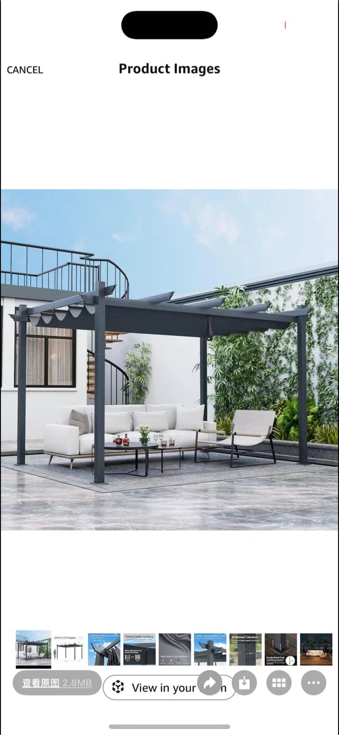 Veikous 10x13 ft Pergola