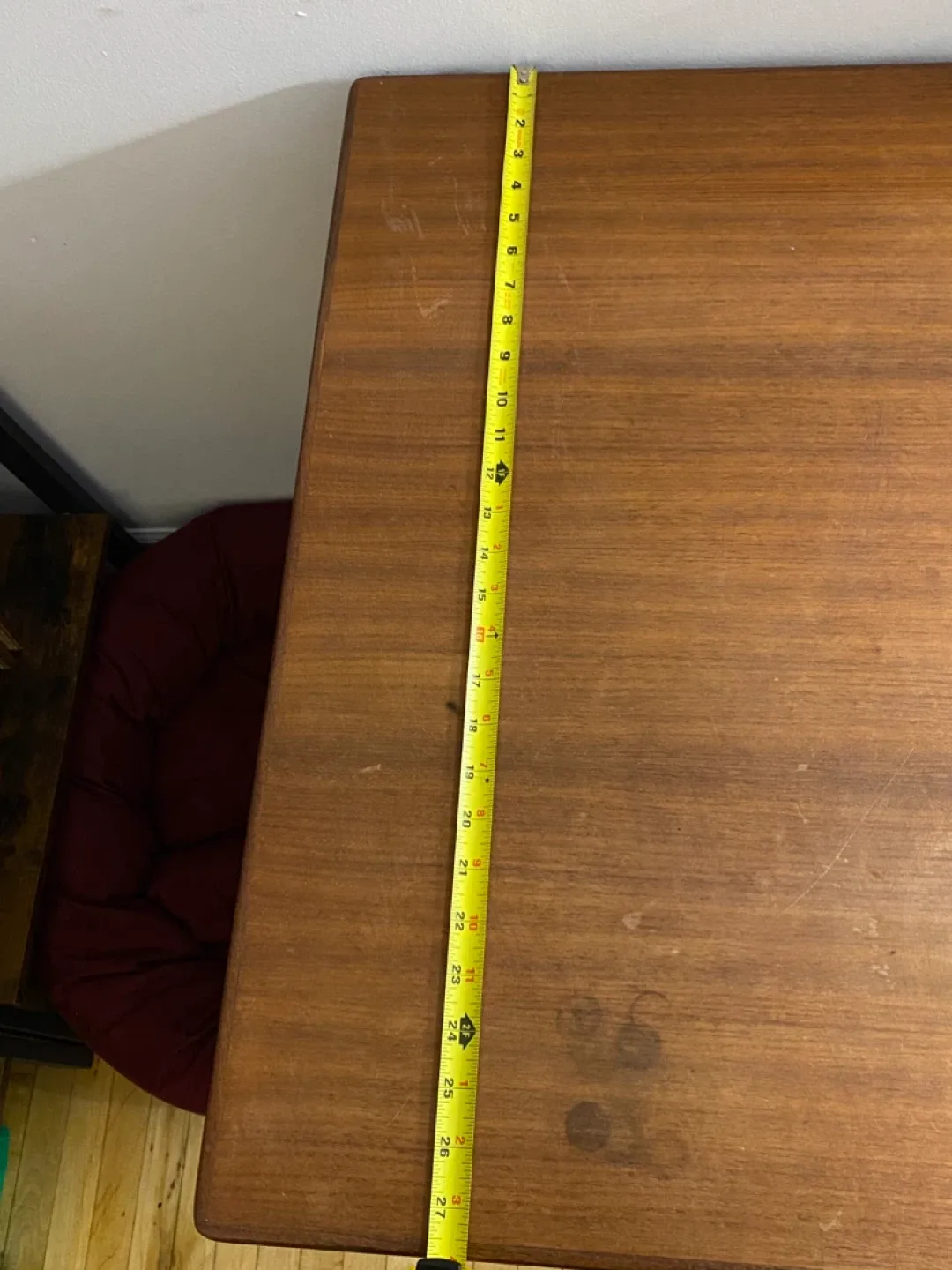 Vintage Wood Desk - 42" x 27.5" x 30.5" image indicator(2)