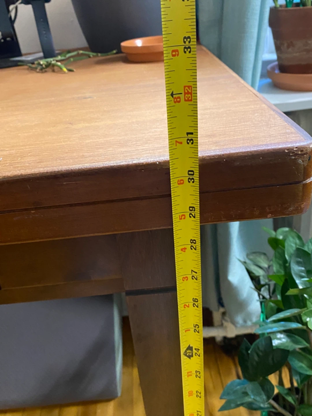 Vintage Wood Desk - 42" x 27.5" x 30.5" - photo 4