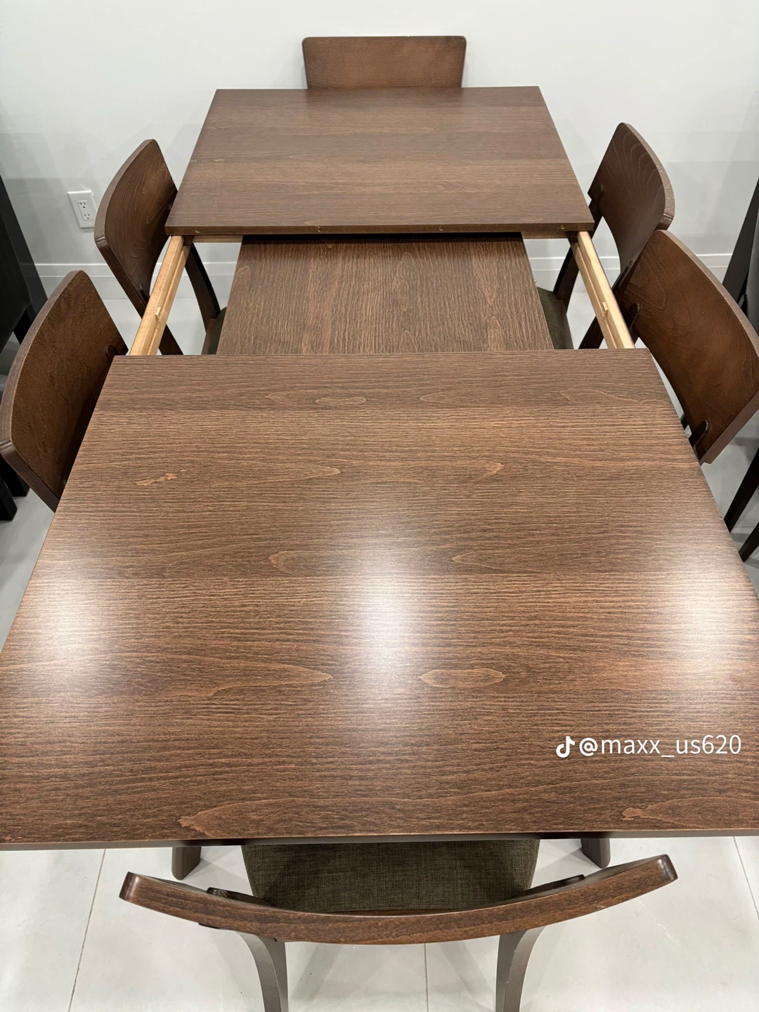 Extendable Dining Table with 6 Chairs - photo 2