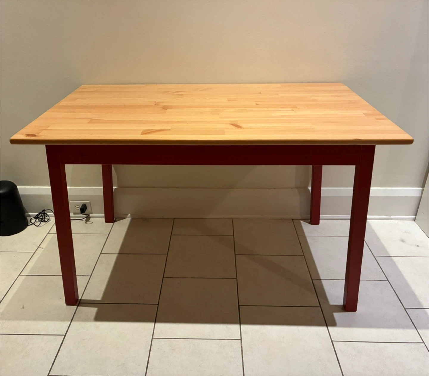IKEA Lerhamn Dining Table - Light Antique Stain/White Stain - photo 3