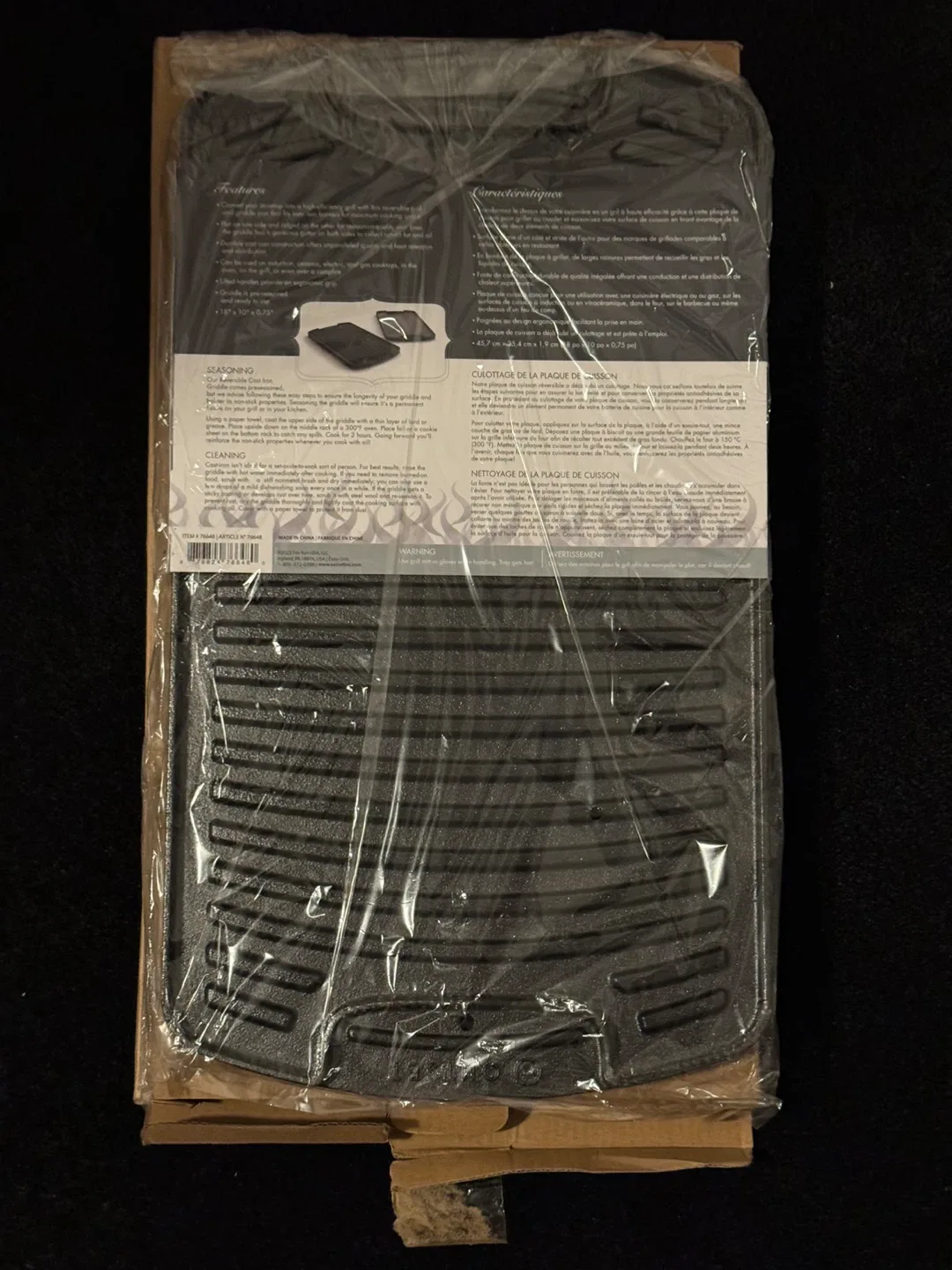 Outset Reversible Cast Iron Grill Griddle image indicator(2)