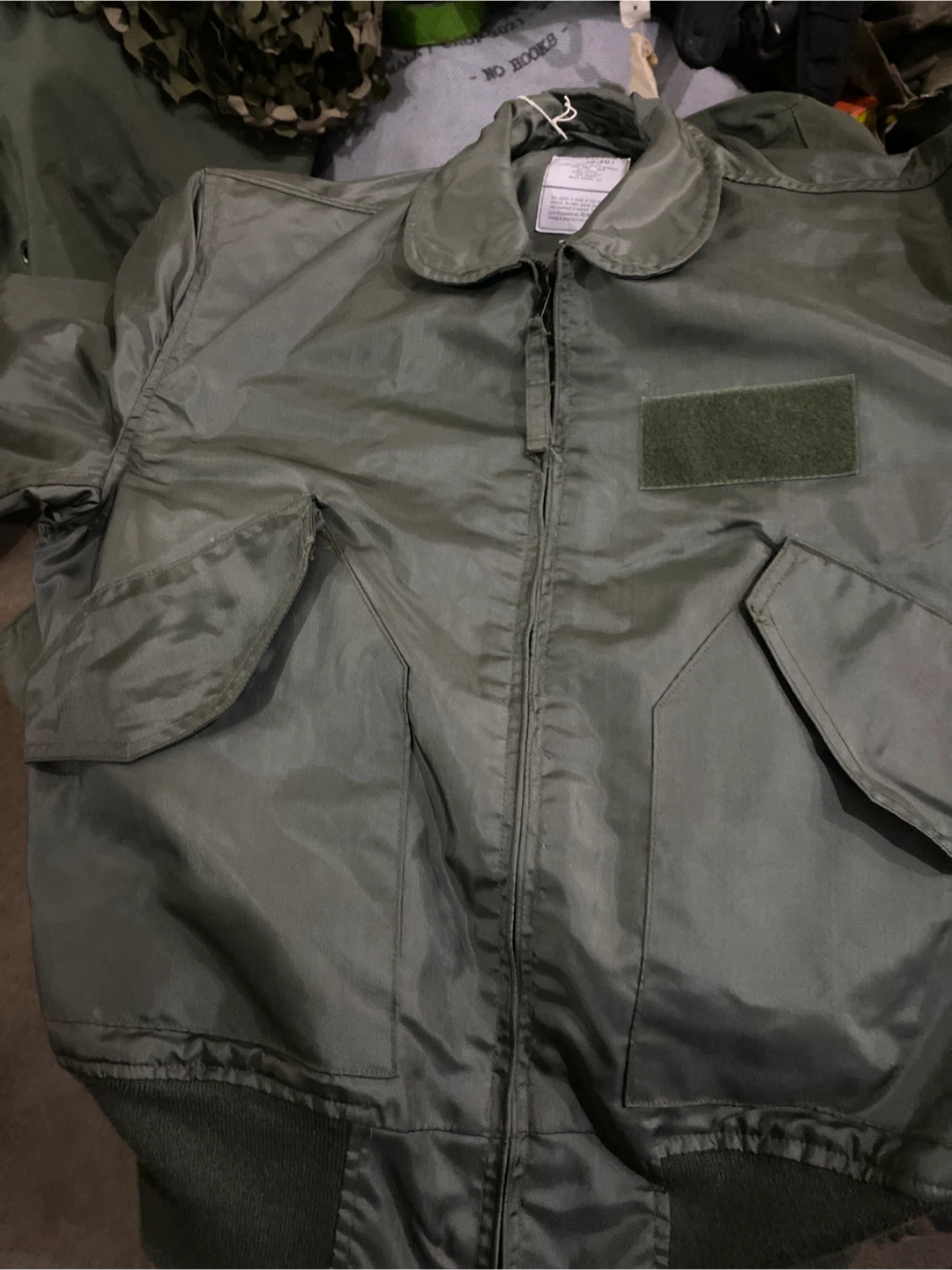 Olive Green Military Style Jacket