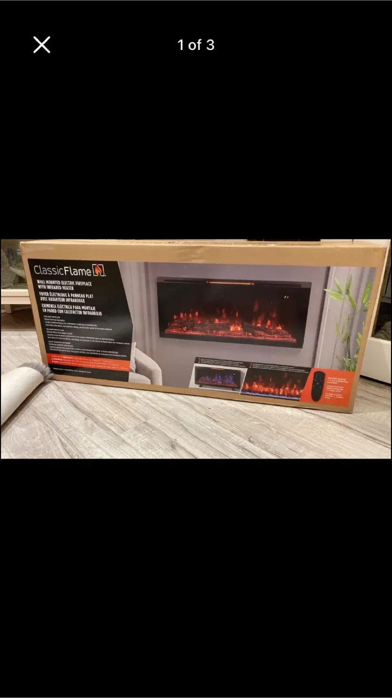 ClassicFlame Wall Mounted Electric Fireplace thumbnail