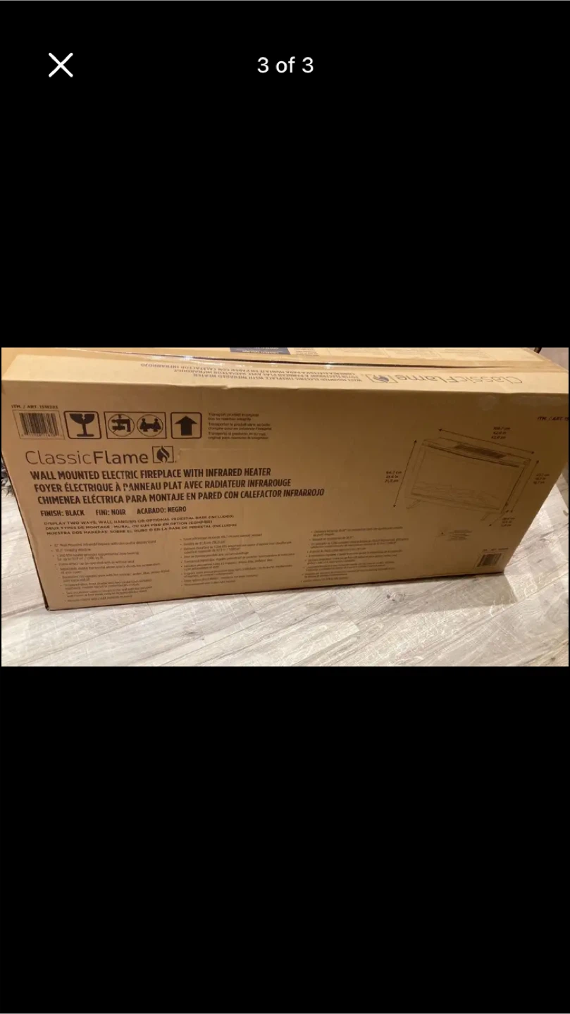 ClassicFlame Wall Mounted Electric Fireplace - photo 2