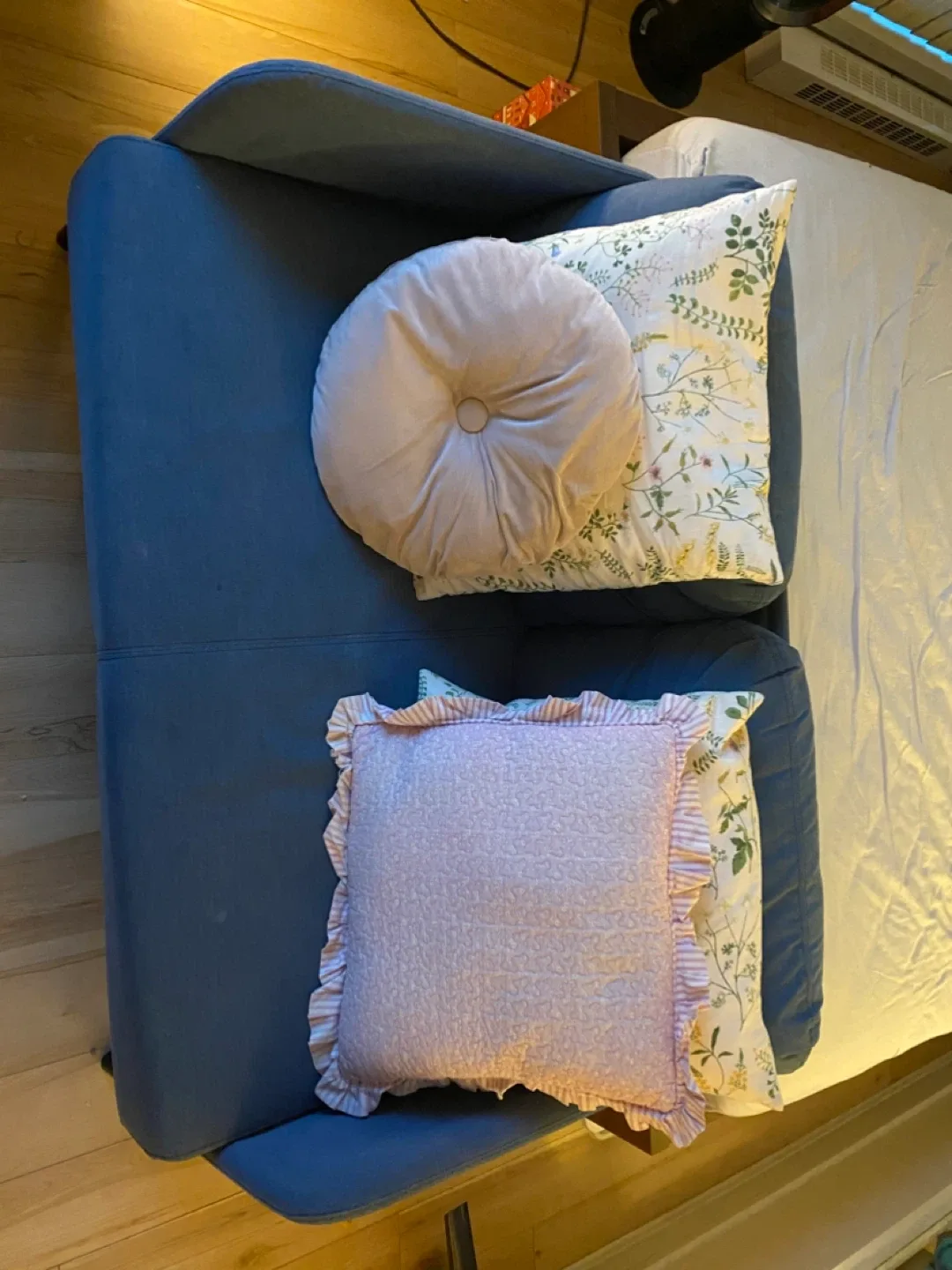 Blue Loveseat Sofa IKEA image indicator(3)